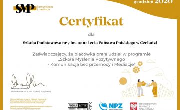 Szkoła Myślenia Pozytywnego ....